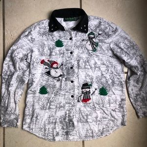 Lemon Grass Studio Christmas Button up